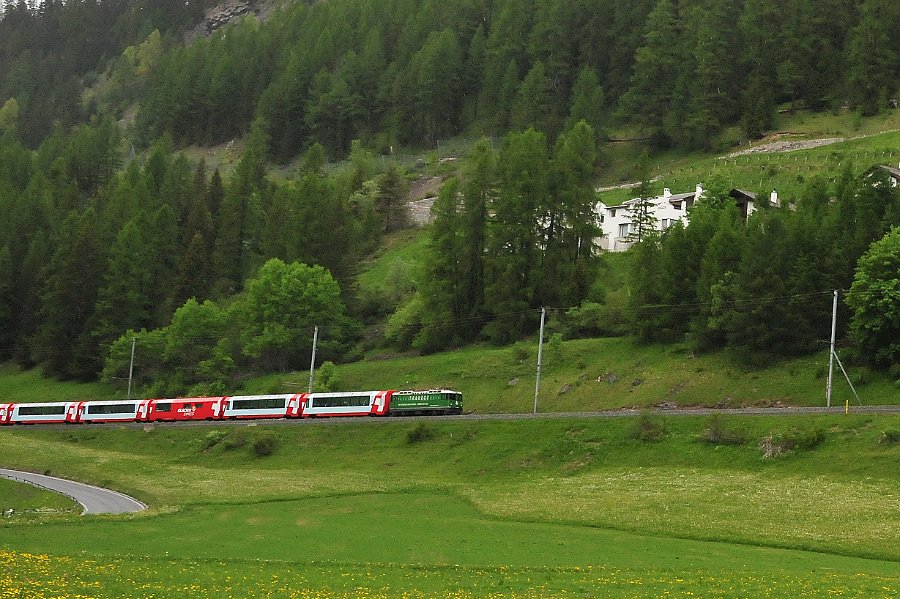 RhB Glacier Express, Allegra Triebwagen und andere (16)